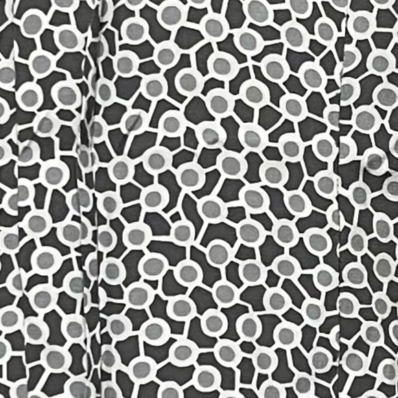 Bogatchi Large Grey Geometric Sleeveless Button Down Shirt - Picture 3 of 8